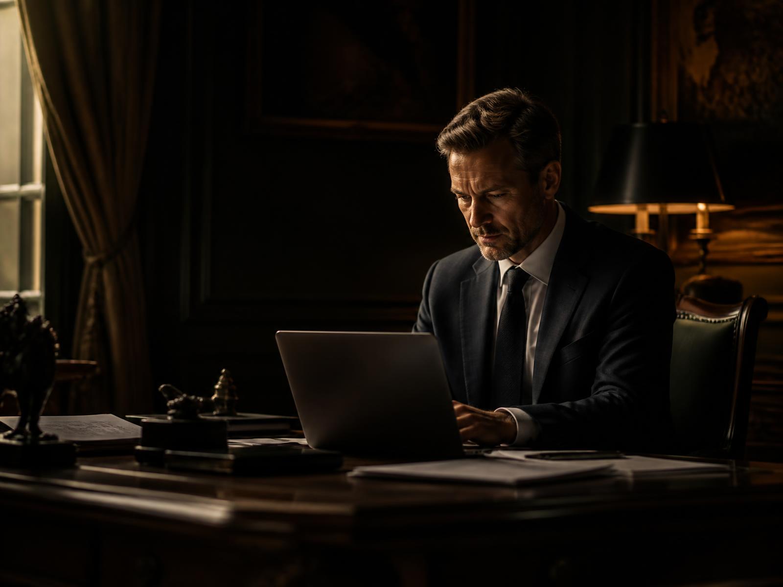 An accounting practice office